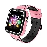 💎【Funciones más interesantes】Otras funciones: modo silencioso, grabadora de voz, calculadora, despertador, varios idiomas 【Inglés (predeterminado), francés, español, alemán, italiano.】 La interfaz de espera del reloj es un dial redondo de puntero fresco que puede desarrollar la capacidad del niño para captar el tiempo y fortalecer su concepción del tiempo. Creemos que este reloj inteligente traerá a los niños una infancia sana y feliz. Es un buen regalo para tus hijos.
