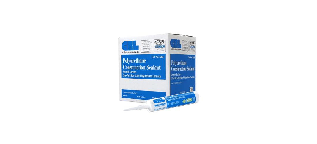 CRL M64 Off-White Polyurethane Construction Sealant - Silicone