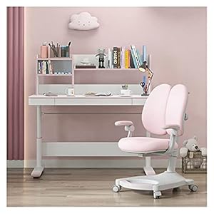 Bureau met plank Children’s Study Desk Hef Desk Student Bureau Huishoudelijke Instelbare Tafel en Stoel Set Studiebalie witte computer bureau (Size : 120cm)