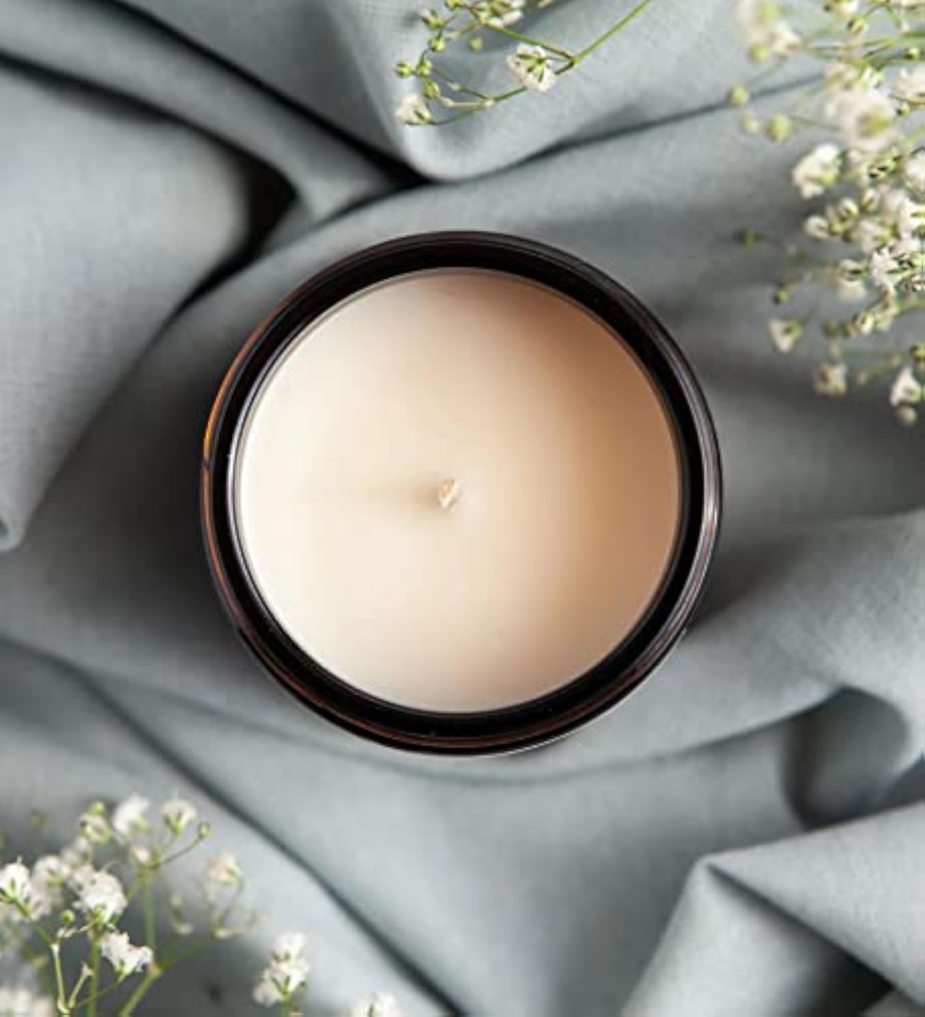 Valentine Jasmine Scented Amber Jar Candle