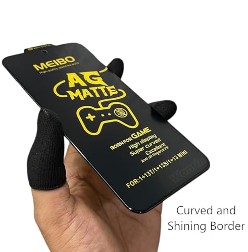 Image of WonRia Pack 1- Matte Screen Guard Protector for Vivo X200 FE 5G Matte Tempered Glass Edge to Edge [Anti-FingerPrint | Anti-Glare | Shinning Border] - (Made of Glass)