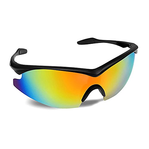 TUOTUO Herren Polarisierte Treiber Glasses Sport Sonnenbrillen Ultra leicht TAC-Objektiv klares Sichtfeld (Gelb)