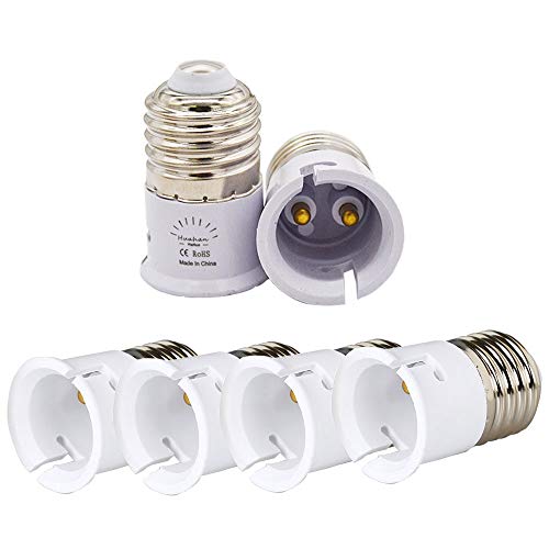 Huahan Haituo Edison bombilla LED Base conector convertidor adaptador de rosca accesorio extensor titular energía ahorro lámpara E27 B22 6PCS