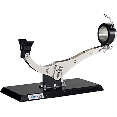 Buarfe Elite Stainless Steel Ham Box, Silestone Base, Black Cover