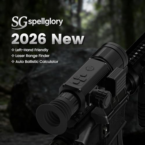 SG-Multi 1000m+ LRF 256×192 25mm Lens Thermal Imaging Riflescope for Hunting,Ballistic Calculator, NETD<20,12μm Pixel Pitch,12+ Hours, IP66+ Rugged Thermal Scope with 1203 Yards Detection Range by spellglory - Image 2