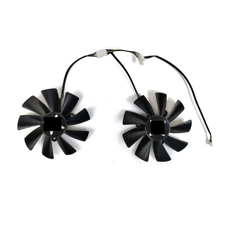 BDAKQJV Tarjeta Grafica 2 uds 100MM 4PIN GAA8S2U Ventilador de refrigeración RX5500 RX5600 RX5700 GPU Ventilador Compatible con RX 5700 XT 8G X RX 5600 XT RX 5600 XT