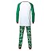 riou Mamá Papá Niños Pijamas de Navidad Familia Camiseta con Estampado de...