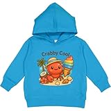 inktastic Crabby Cool Beach Vibes Toddler Hoodie 4T Turquoise 481c4