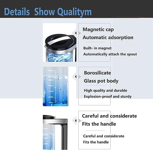 Bouilloire eau hydrogène générateur écran intelligent LED 2L
