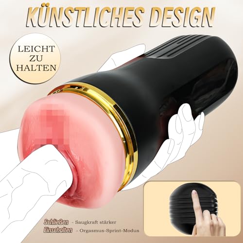 Realistische Masturbator Taschenmuschi Realistisch Groß Masturbieren für Männer Sex Spielzeug für die Männer Solo Manuelle Cup-Masturbatoren Sex toys Penis Masturbatoren mit 3D Vagina Pussy – Bild 6