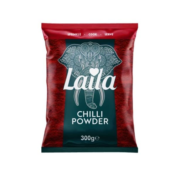 Laila Chilli Powder Red Chilli Spice for Cooking Fine Ground Chilli Seasoning for Everyday Dishes 300 g (Pack of 1)