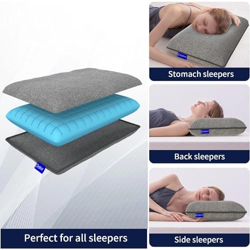 Image of Comforto Ergonomic Dream Memory Foam Orthopaedic Grid Pillow for Sleeping & Neck Pain Relief (Pack of 1)