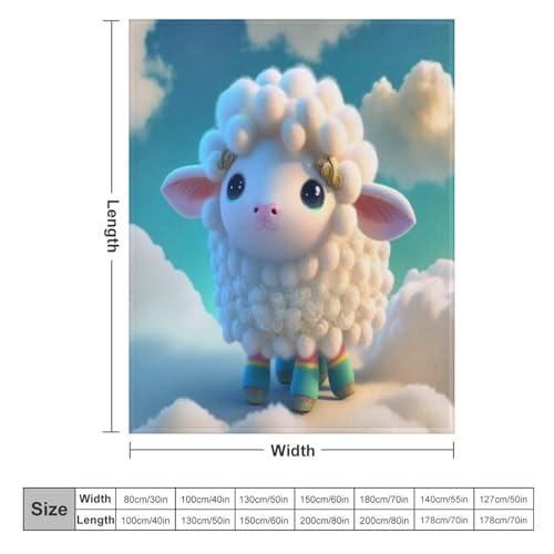 Plaid mouton couverture polaire douillette 130x150cm pour canapé