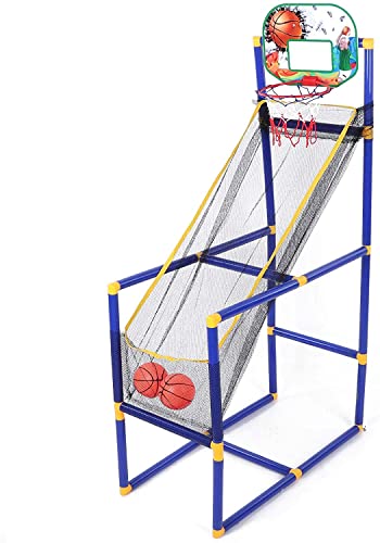 SOLTHERMIC Juego de Baloncesto Divertido para niños con Soporte. Ajustable para Interiores y Exteriores. Regalo Ideal, de FACIL instalación