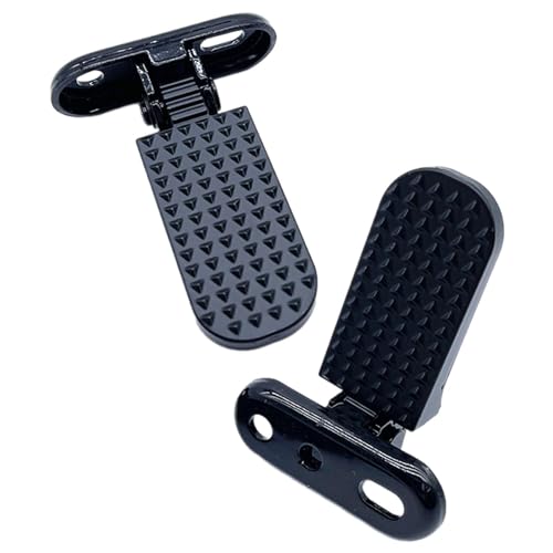rockible Bike Rear Pedals Mini Folding Bike Pegs Aluminum Alloy Non Slip Bicycle Footrests Release Foot Plates Pedals