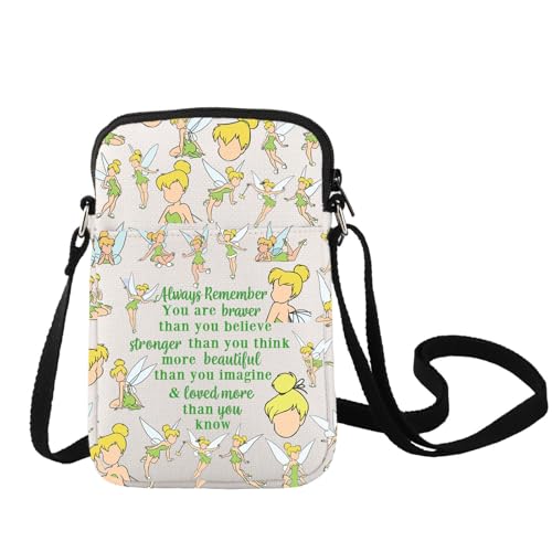 LEVLO Fairy Tale Crossbody Bag Fairy Pixie Fans Inspired Gift Little Fairy Tinker Shoulder Bag Fairy Pixie Merchandise