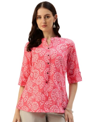 Image of Printed Mandarin Shirt - Casual & Chic (S-3XL)