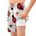 Aflyko Natural Kid Board Shorts Ladybug Cute Red Flower Boys Girls Beach Swimwear Quick Dry Swimming Shorts All Day Shorts Relax Fit Hawaii Shorts 3.9