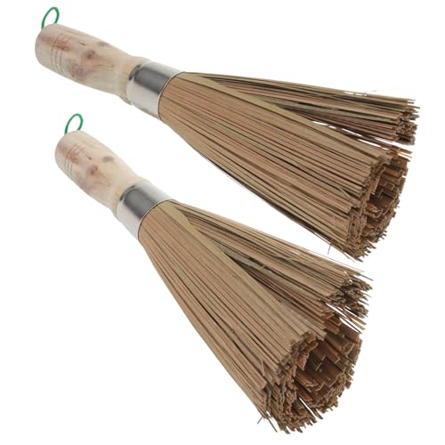 CALLARON 2 Piezas Cepillo de para Limpieza de Ollas de Herramienta de Cocina Multiusos para Fregar Sartenes y Accesorio Práctico para Cocinas y Woks Limpieza y