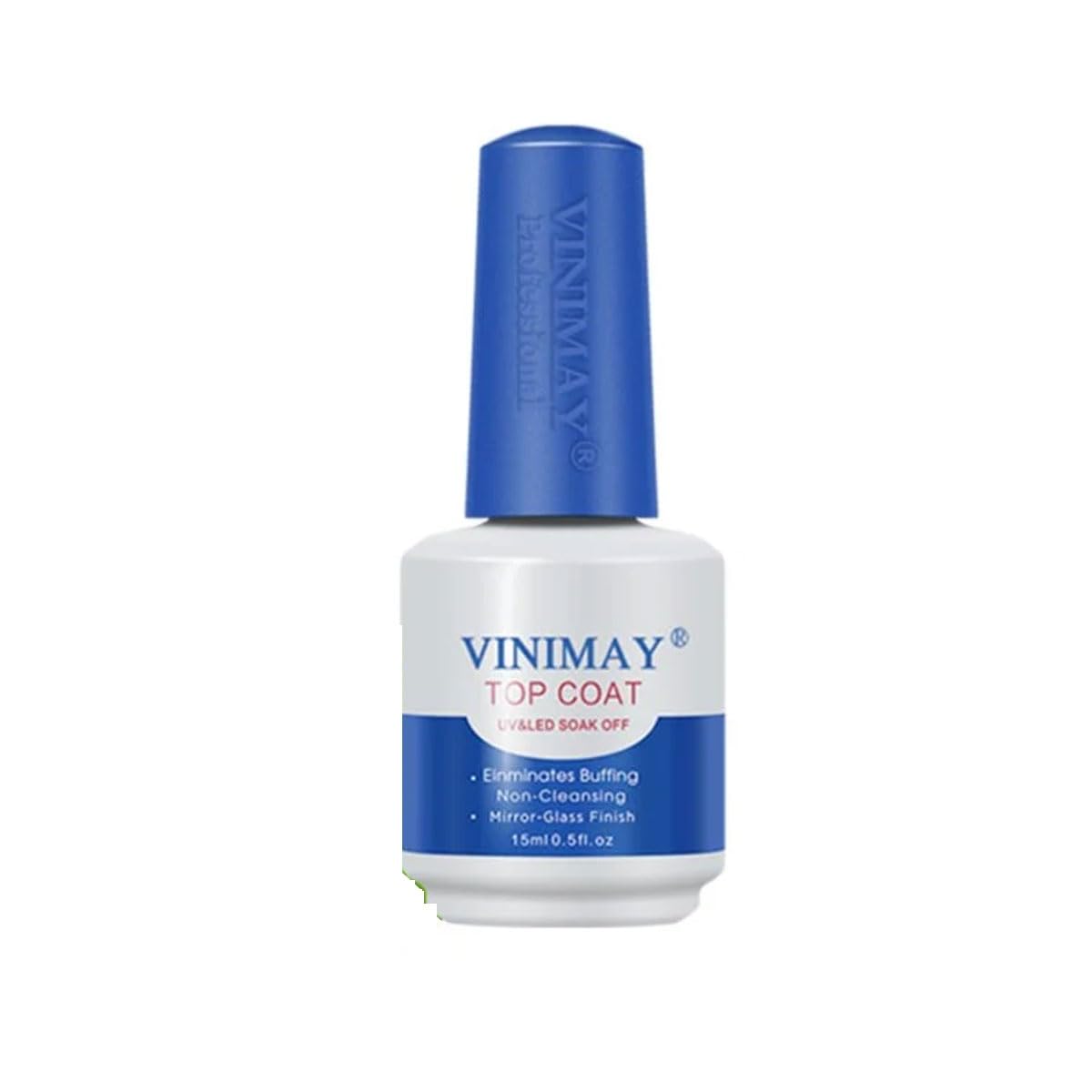 Vinimay Professional Shiny Top Coat UV/LED Soak Off Gel Polish 15ml