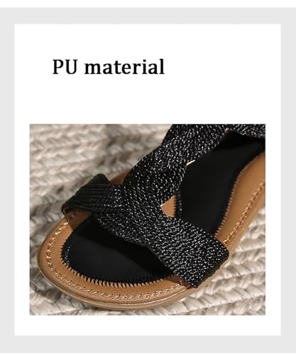 Flat Sandals for Women Breathable Casual Sandals Sandals Women Women's Vacation Shoses2