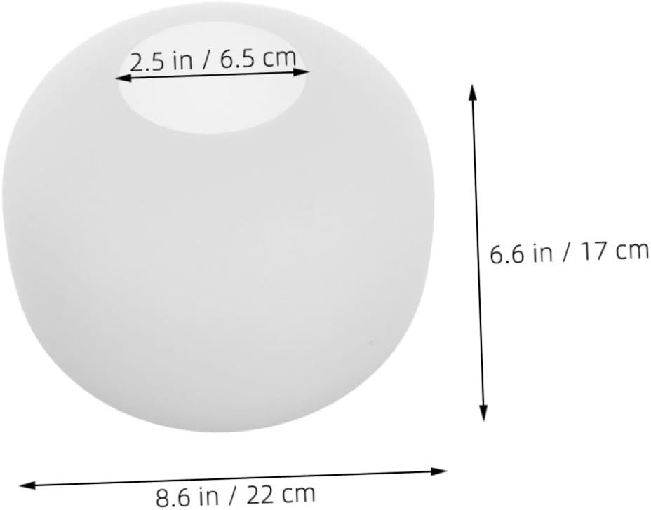 Cabilock Milky Frosted Glass Lampshade Sconce Replacement for Living Wall Light Easy Install Soft Glow Dormitory Home Decor