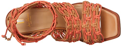 Sam Edelman Women's Harleigh Heeled Sandal, Cuoio/Sunset Orange, 9 #TOP4