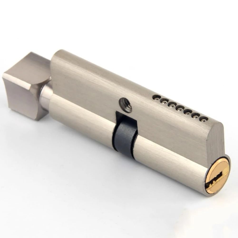 Cerradura de cilindro Euro, cerradura de puerta Interior de seguridad for el hogar de aluminio de 70mm con 3 llaves
