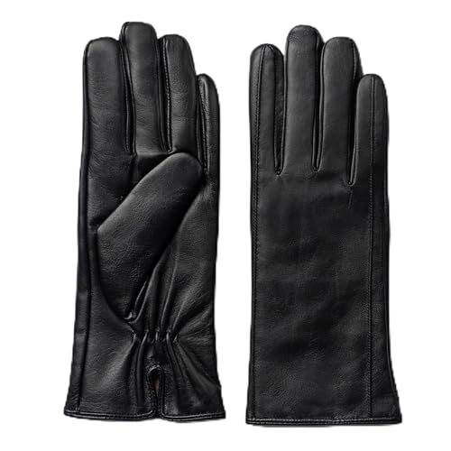 MESSERIO Cashmere lined Glove (Black, Large)