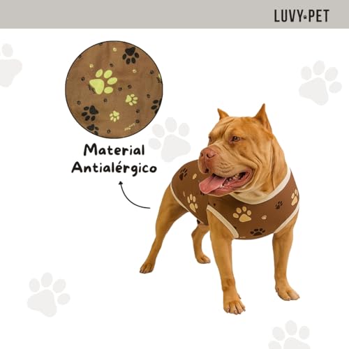 LUVY PET, Roupa Pet Cães Porte Grande Patas Marrom Tamanho:G1-15 a 19 Kg