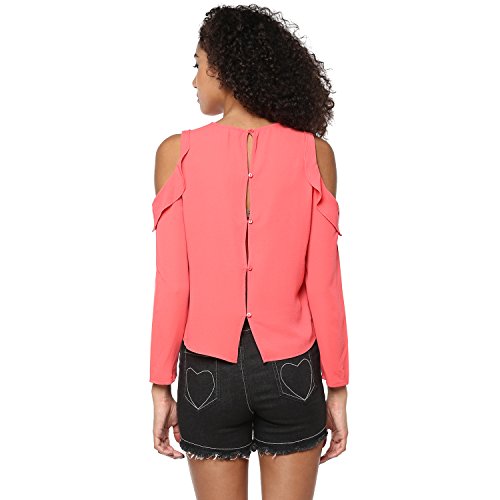 Image of Harpa Women's Regular Fit Crepe Boat Neck Top
