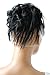 Produktbild PRETTYSHOP XXL Haarteil Haargummi Hochsteckfrisuren Brautfrisuren Voluminös Gewellt Unordentlich Dutt Schwarz G1F