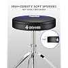 Donner Drum Throne Set, Padded Seat Height Adjustable Drum Stool for Adults, 5A Drumsticks Included, Multiple Iterations, Drummer Gifts for Men Him Teens