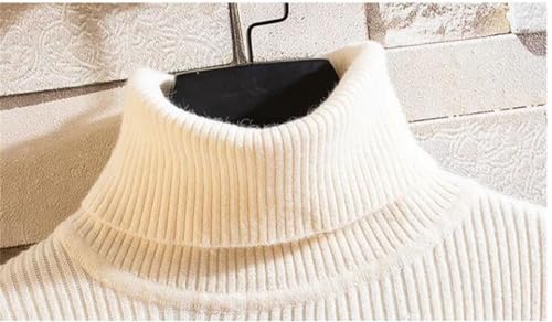 Men's Slim Fit Turtleneck Sweater Casual Twisted Patterned Pullover Knitted Sweaters Tops3