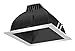 RAB Lighting NDLED6S-50YY-B-S LED Trim MOD 6 Square 27K LED 50DEG Black Cone Silver Ring,