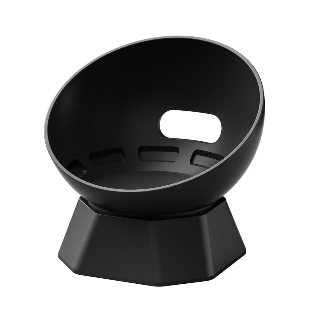 SzaerfaTable Stand Holder for Echo Dot (4th 5th Generation),Desktop Mount Base for Smart Bluetooth Speaker Devices for Home Office (Black)