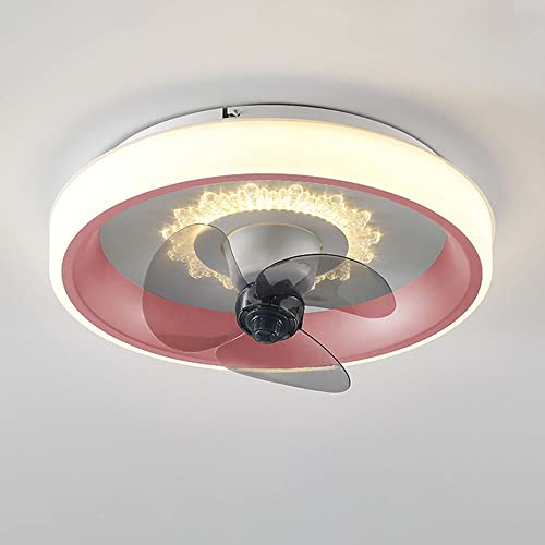 Plafonnier LED nordique à intensité variable avec ventilateur - 2