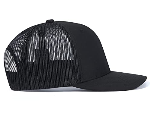 Image of Quanhaigou Trucker Hat - Mesh Snap Back - Unisex Adjustable Baseball Cap - Outdoor Hats for Men Women