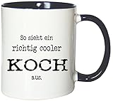 Mister Merchandise Kaffeetasse Becher So Sieht EIN richtig Cooler Koch
