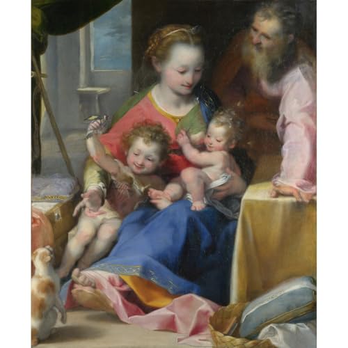 Impression giclée de La Madonna du chat : toile d'archives haut de gamme