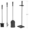 UniFlame Black 4-Piece Fireplace Tools Set (T40140BK)
