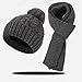 Hat Scarf and Glove Set Fashionable Outdoor Baby Warm Piece Set Scarf Gloves Set Men (Navy, One Size)