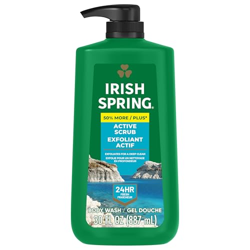 Irish Spring Moisture Blast Body Wash, 30 Oz Pump (Pack of 4)