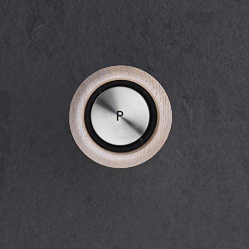 Cole & Mason H331907 Lyndhurst Salz und Pfeffermühle, 2er Set Manuell, Nordisches Weiß, Esche / Edelstahl, 185mm… - Image 8