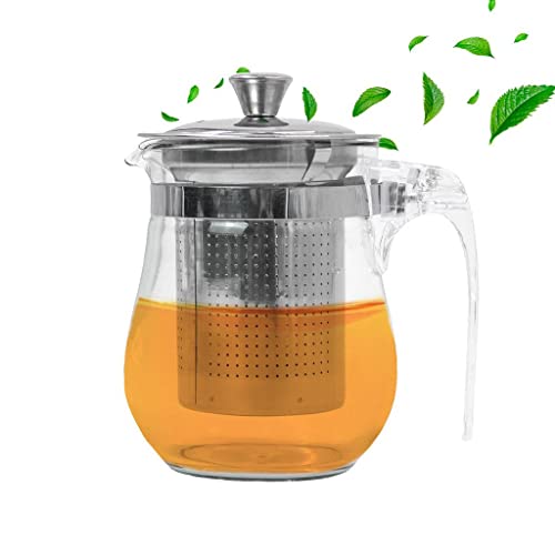 Chaleira De Vidro Com Infusor Bule e Coador 350ml