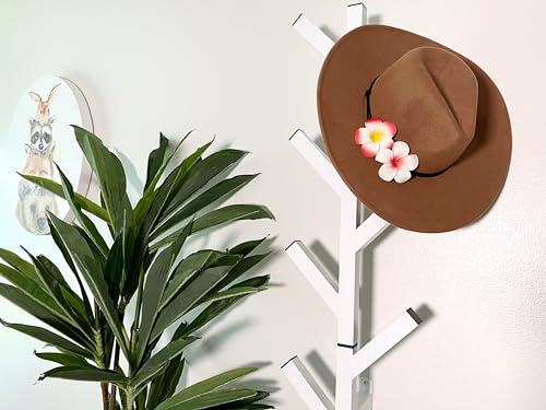 Premium Racks Coat Rack & Hat Rack – Modern Design – Wall Mounted – Stylish – (White) - Thumbnail 3