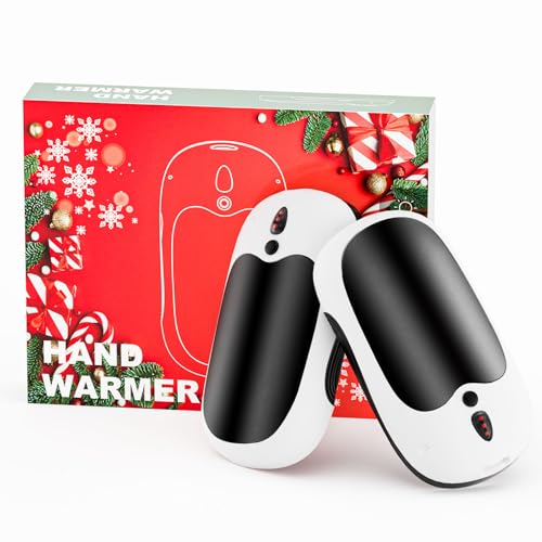 2025 Hand Warmers Rechargeable, 6000mAh Electric Hand Warmers 2 Pack, 20Hrs Long Safe Heat, Portable USB Hand Warmer Heater Therapy Great Gift for Christmas, Outdoors, Hunting, Golf, Camping Men Women