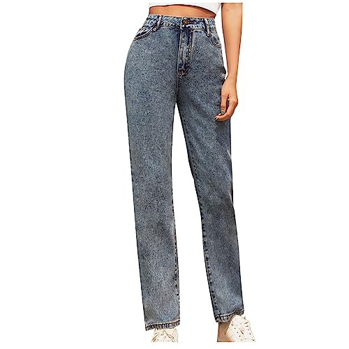 Cute Denim Pants for Teen Girls Fashion Ripped Y2K Streetwear High Waisted Pencil Jeans with Pocket Reg & Plus Size