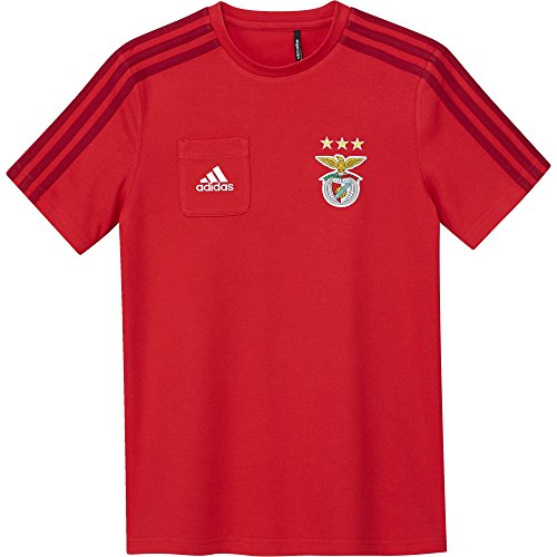 Adidas SL Benfica Tee Y, Maglietta Bambino, Rosso