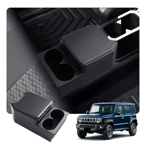 HUAHAO ジムニー ノマド JC74専用 リアコンソール トレイ ノマド jc74 コンソールボックス増設 車用収納ボックス 小物入れ キズ・汚れ防止 滑り止め ジムニー カスタムパーツ 整理整頓 お手入れ・取付簡単 ジムニーノマド アクセサリー